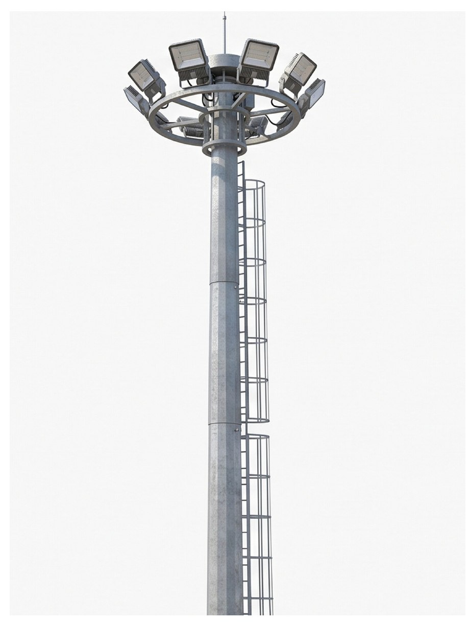 Multi-arm bracket head frame with floodlights